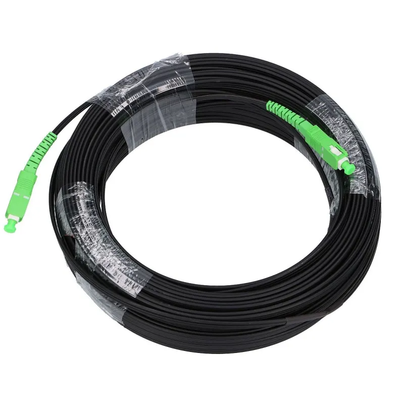 Extralink SC/APC-SC/APC Flat | Patchcord | drop, single mode, Simplex, G.657A2, 20m