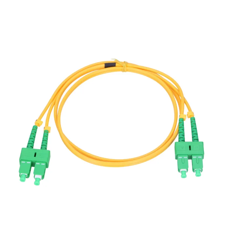 Extralink SC/APC-SC/APC | Patchkabel | Einzelmodus, Duplex, G652D, PVC, 3 mm, 1 m