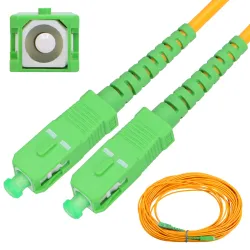 Extralink SC/APC-SC/APC | Patchcord | Jednomodowy, Simplex, G.657A1, 3mm, 3m