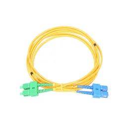 Extralink SC/UPC-SC/APC | Patchcord | PVC, Single mode, Duplex, G652D, 3mm, 0,5m