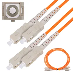 Extralink SC/UPC-SC/UPC | Patchkabel | Multimodus, Duplex, 50/125, 3mm, 3m