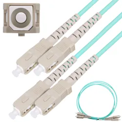Extralink SC/UPC-SC/UPC | Patchcord | Wielomodowy, OM3, Duplex, 3mm, 2m