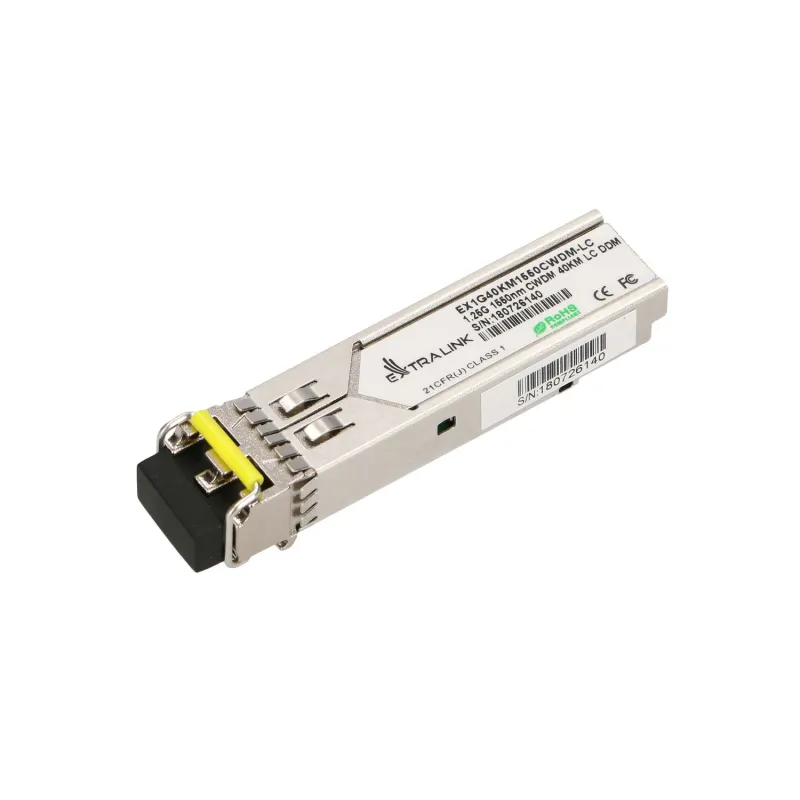 Extralink SFP 1.25G | SFP CWDM Módulo | 1,25Gbps, 1550nm, single mode, 40km, LC, DOM