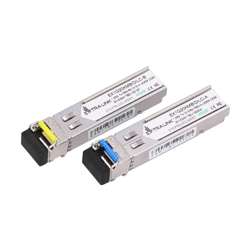 Extralink SFP 1.25G | Modul‚ SFP WDM | 1,25Gbps, 1310/1550nm, single mode, 20km, LC, proM, pár