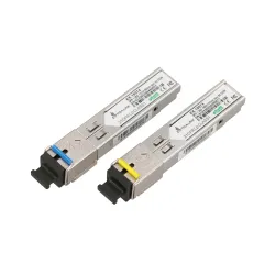 Extralink SFP 1.25G | SFP WDM Módulo | 1,25Gbps, 1310/1550nm, single mode, 3km, SC, DOM, pair, dedicado para HP/Aruba