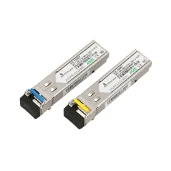 Extralink SFP WDM Modülü 1.25G, 1.25Gbps, 1310/1550nm, tek mod, 20km, LC, DOM, çift, HP/Aruba için tasarlandı