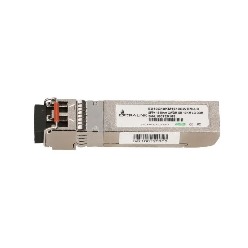 Extralink SFP+ 10G | SFP+ CWDM-Modul | 10Gbps, 1610nm, Einzelmodus, 10km, LC, DOM