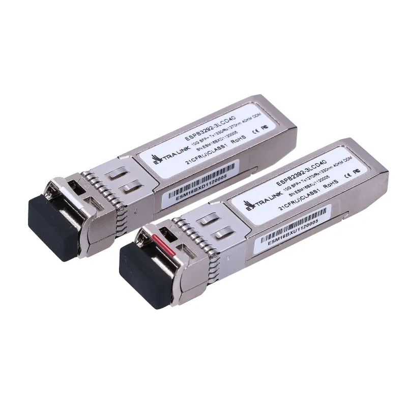 Extralink SFP+ 10G | Modul SFP+ WDM | 10Gbps 1270/1330nm, single mode, 40km, LC, DOM, pár