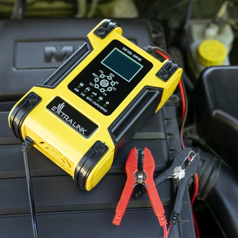 Extralink Shango Smart Battery Charger | Rectificador | 100 - 240 V CA, 12 V 12 A, 24 V 6 A