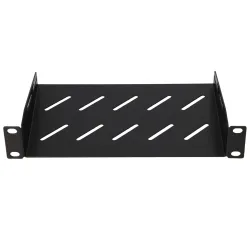 Extralink Shelf 1U | Shelf for 10" rack cabinets | black
