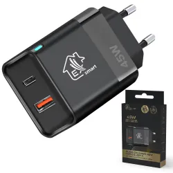 Extralink Smart Life Fast Charger 45W GaN | Ladegerät | USB-C, USB-A