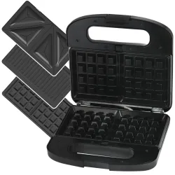 Extralink Smart Life Grill Sandwich & Waffle Maker SJ-37A, 1000W, Toaster mit 3 Wechselplatten