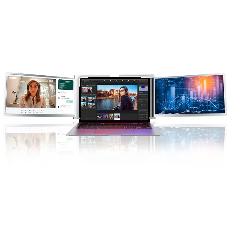 Extralink Smart Life S400 14" Portable Laptop Monitors, 2 Monitors, IPS, 1080p Full HD