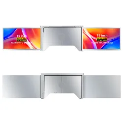 Přenosné monitory pro notebook Extralink Smart Life S600 15", 2 monitory, IPS, 1080p Full HD