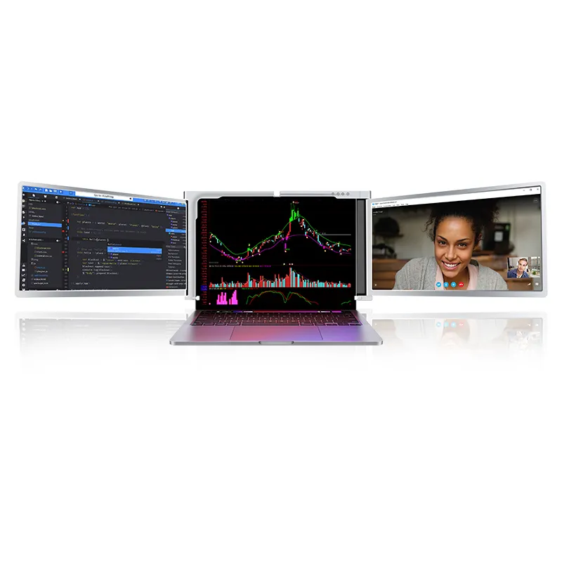Monitores Portáteis para Laptop Extralink Smart Life S600 de 15", 2 Monitores, IPS, 1080p Full HD