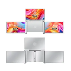 Portable Laptop Monitors Extralink Smart Life S680 14", 3 Monitors, IPS, 1080p Full HD