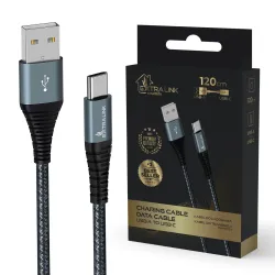 Cable Extralink Smart Life USB Tipo A a Tipo C, Negro, 120cm