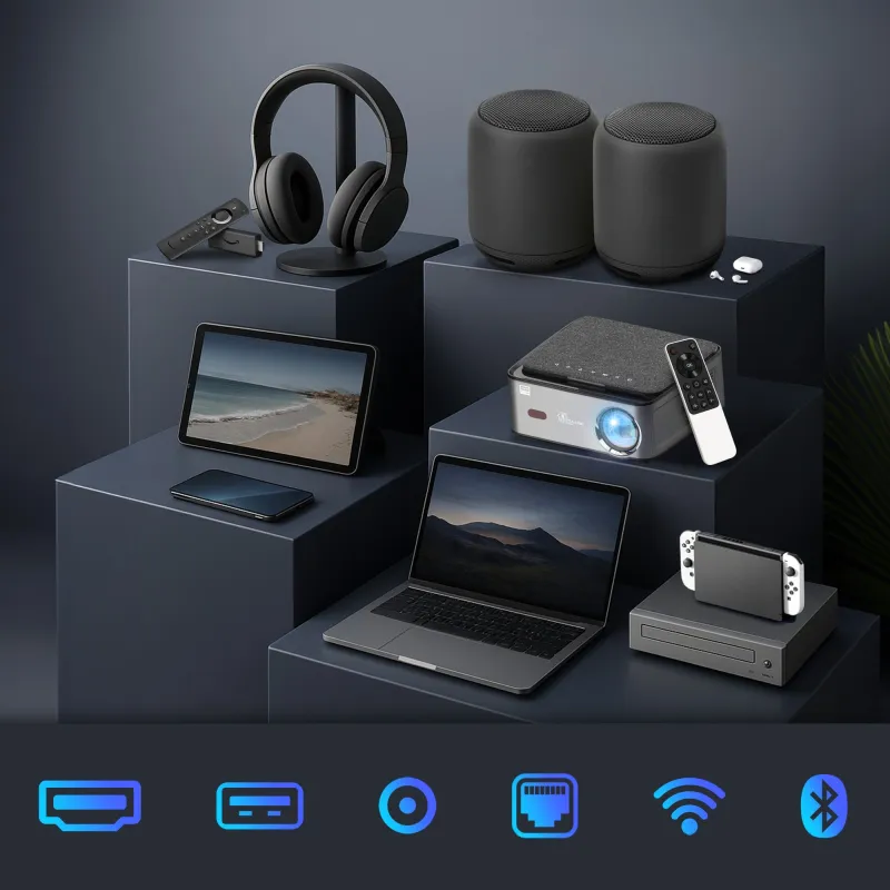 Extralink Smart Life Vision Pro | Projector | 450 ANSI, 1080p, Android 9.0