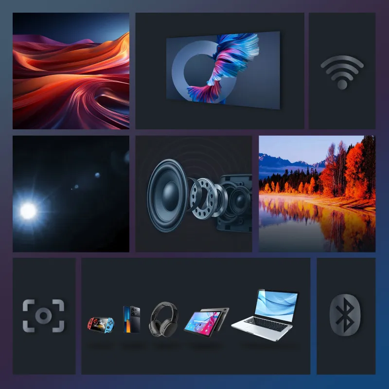 Extralink Smart Life Vision Pro | Projector | 450 ANSI, 1080p, Android 9.0