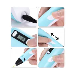 EXTRALINK SMART LIFE DLUGOPIS 3D PEN CZARNO-CZERWONY