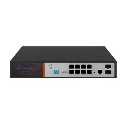 Коммутатор PoE Extralink VICTOR, 8x Gigabit PoE/PoE+, 2x SFP, 1x Консольный Порт, 150W, Управляемый