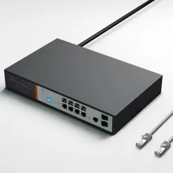 Extralink VICTOR | Switch PoE | 8x Gigabit PoE / PoE +, 2x SFP, 1x porta de console, 150 W, gerenciado