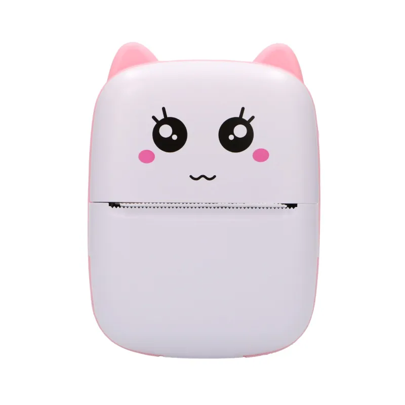 Extralink-Set | EPP-001 Rosa Thermodrucker + Normales Thermopapier 5 Rollen |