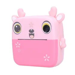 Extralink Set | Impresora térmica EPP-005 Rosa + Papel térmico 3 rollos |