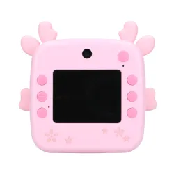 Extralink Set | Impressora térmica EPP-005 Rosa + Papel térmico 3 rolos |