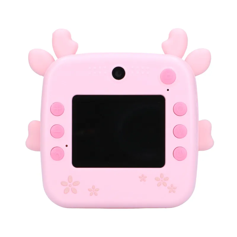 Extralink Set | Impresora térmica EPP-005 Rosa + Papel térmico 3 rollos |