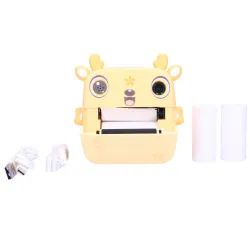 Termální tiskárna EPP-006 Žlutá + Sada 3 rolí termálního papíru Extralink