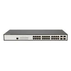 Extralink ZEUS PoE Anahtarı, 24x Gigabit PoE/PoE+, 4x SFP, 1x Konsol Portu, 400W, Yönetilebilir