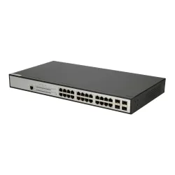 Extralink ZEUS PoE Anahtarı, 24x Gigabit PoE/PoE+, 4x SFP, 1x Konsol Portu, 400W, Yönetilebilir