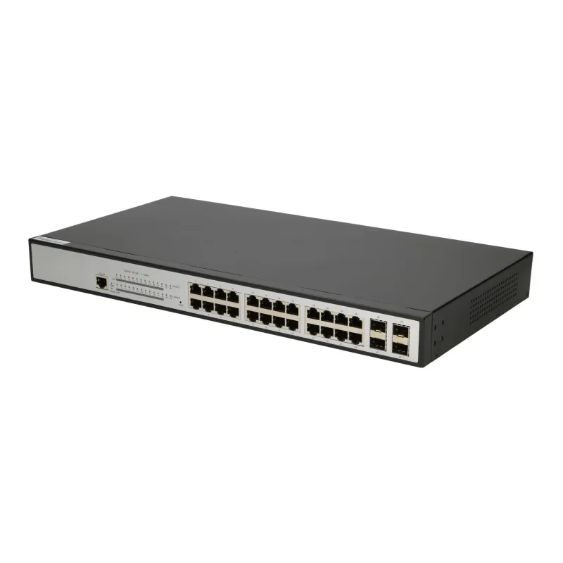 Extralink ZEUS | Schalter PoE | 24x Gigabit PoE/PoE+, 4x SFP, 1x Konsolenanschluss, 400W, verwaltet
