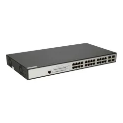 Extralink ZEUS PoE Anahtarı, 24x Gigabit PoE/PoE+, 4x SFP, 1x Konsol Portu, 400W, Yönetilebilir