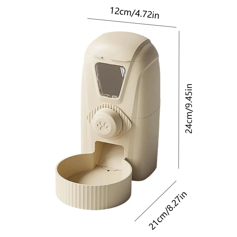 Dispensador Automático de Ração e Água Extralink para Coelhos, Cães e Gatos 1L