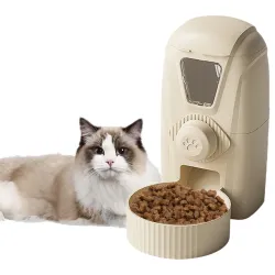 Dispensador Automático de Ração e Água Extralink para Coelhos, Cães e Gatos 1L
