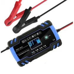 Cargador Automático Extralink para Batería 12/24V 8A - Azul