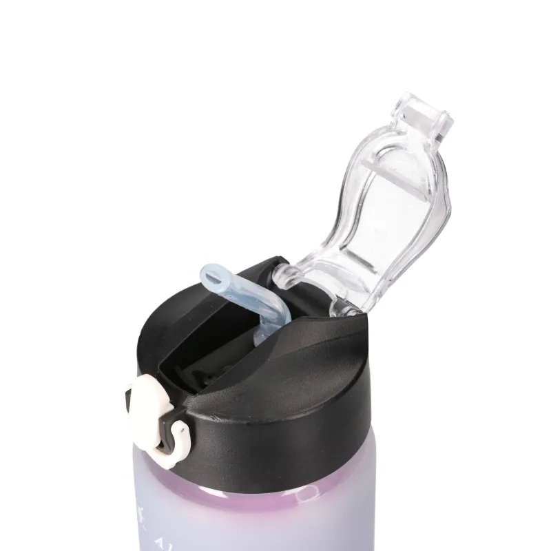 EXTRALINK BIDON MOTYWACYJNY 3W1 ZESTAW RÓŻOWY-CZARNY 2000ML+900ML+300ML