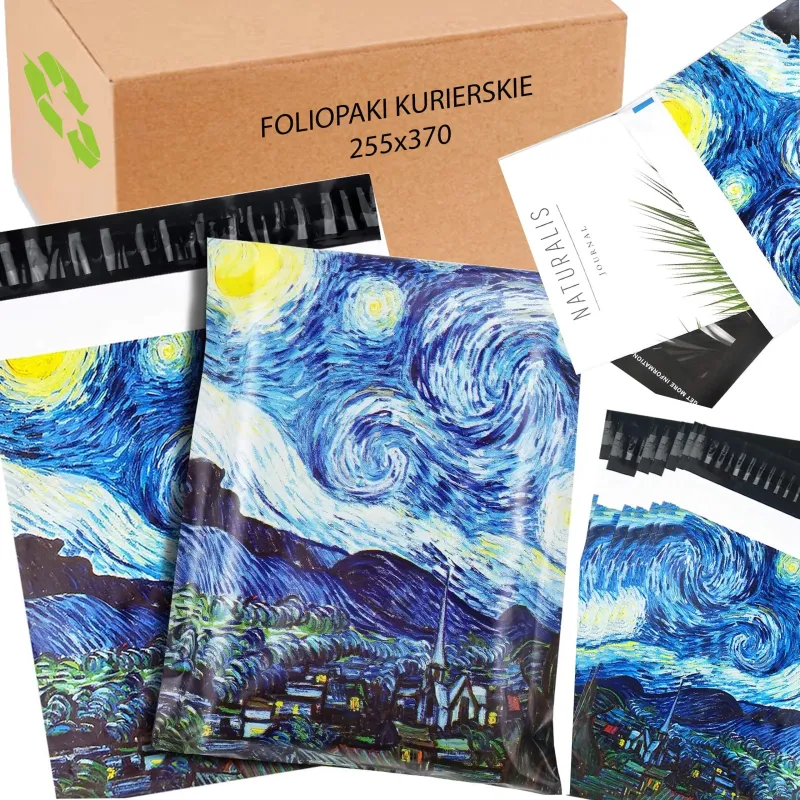 Kurýrní tašky Extralink, silné plastové obálky 255x370 mm, 50 kusů