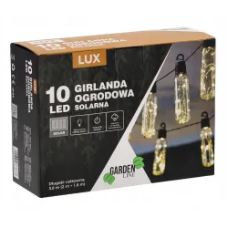 Guirlanda Solar de Jardim Extralink, Comprimento 2 + 1,8 m, Lux 10 LED Branco Quente