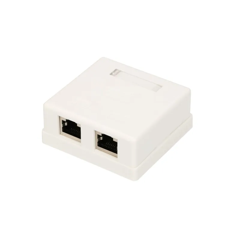 Накладная розетка Extralink, 2x RJ45 CAT5E STP
