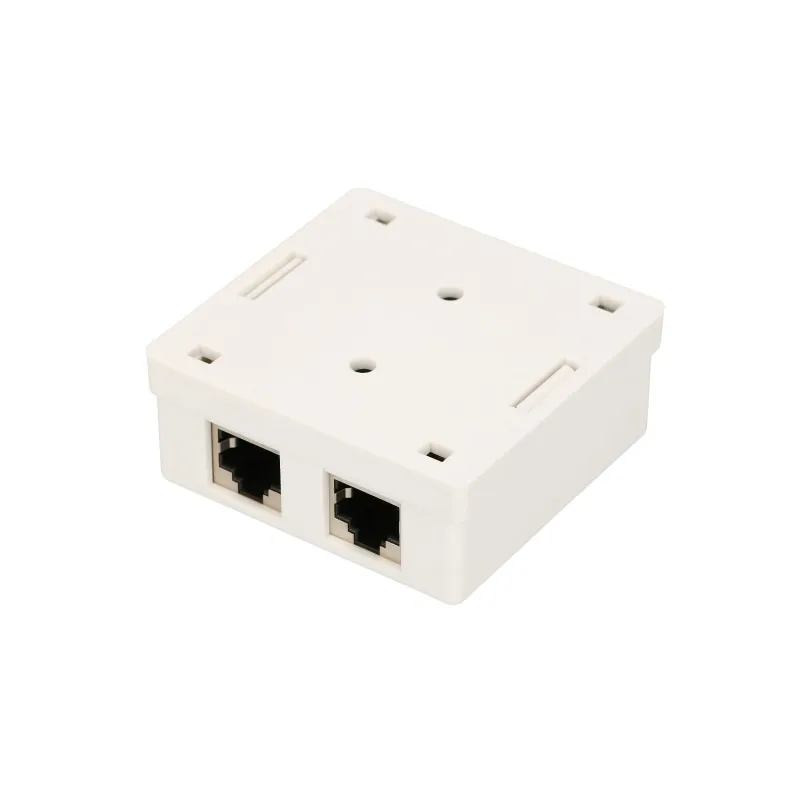 Накладная розетка Extralink, 2x RJ45 CAT5E STP