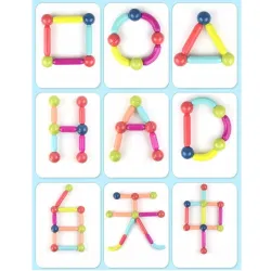 Extralink Manyetik Bloklar, Eğitici Yaratıcı Manyetik Çubuklar 120 adet.