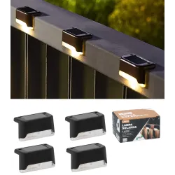 Conjunto de 4 Luzes Solares Extralink, 8 x 4,5 x 4,5 cm Linus LED Branco Quente