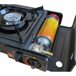 EXTRALINK KUCHENKA GAZOWA TURYSTYCZNA 2-PALNIKOWA W WALIZCE + ADAPTER