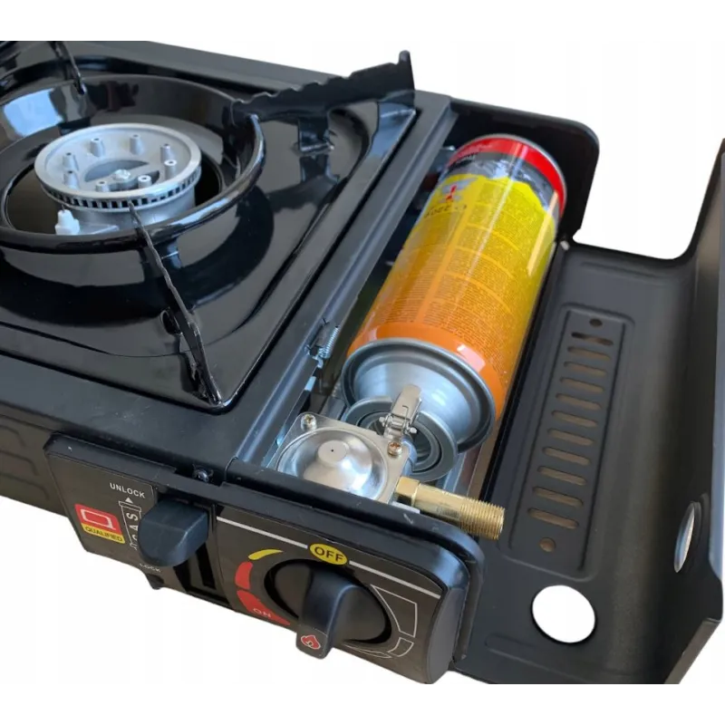 EXTRALINK KUCHENKA GAZOWA TURYSTYCZNA 2-PALNIKOWA W WALIZCE + ADAPTER