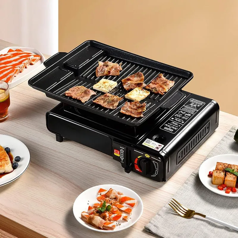 EXTRALINK KUCHENKA GAZOWA TURYSTYCZNA CERAMICZNA W WALIZCE + ADAPTER