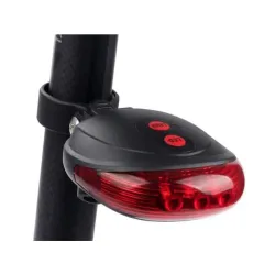 Lanterna Traseira para Bicicleta Extralink, Laser 5 LED que Delimita Linhas