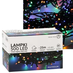 Extralink | Lampki LED | 500L multikolor, dł. 3 + 25 m wewn/zewn